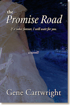 Gene Cartwright's The Promise ROad novel front cover omoonlit night on a wooded country road
