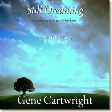 Gene Cartwright's 'Stil Dreaming' book of poetry front cover - with color images